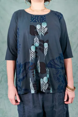 1207 Sunny Day Top-Cosmic Navy-P