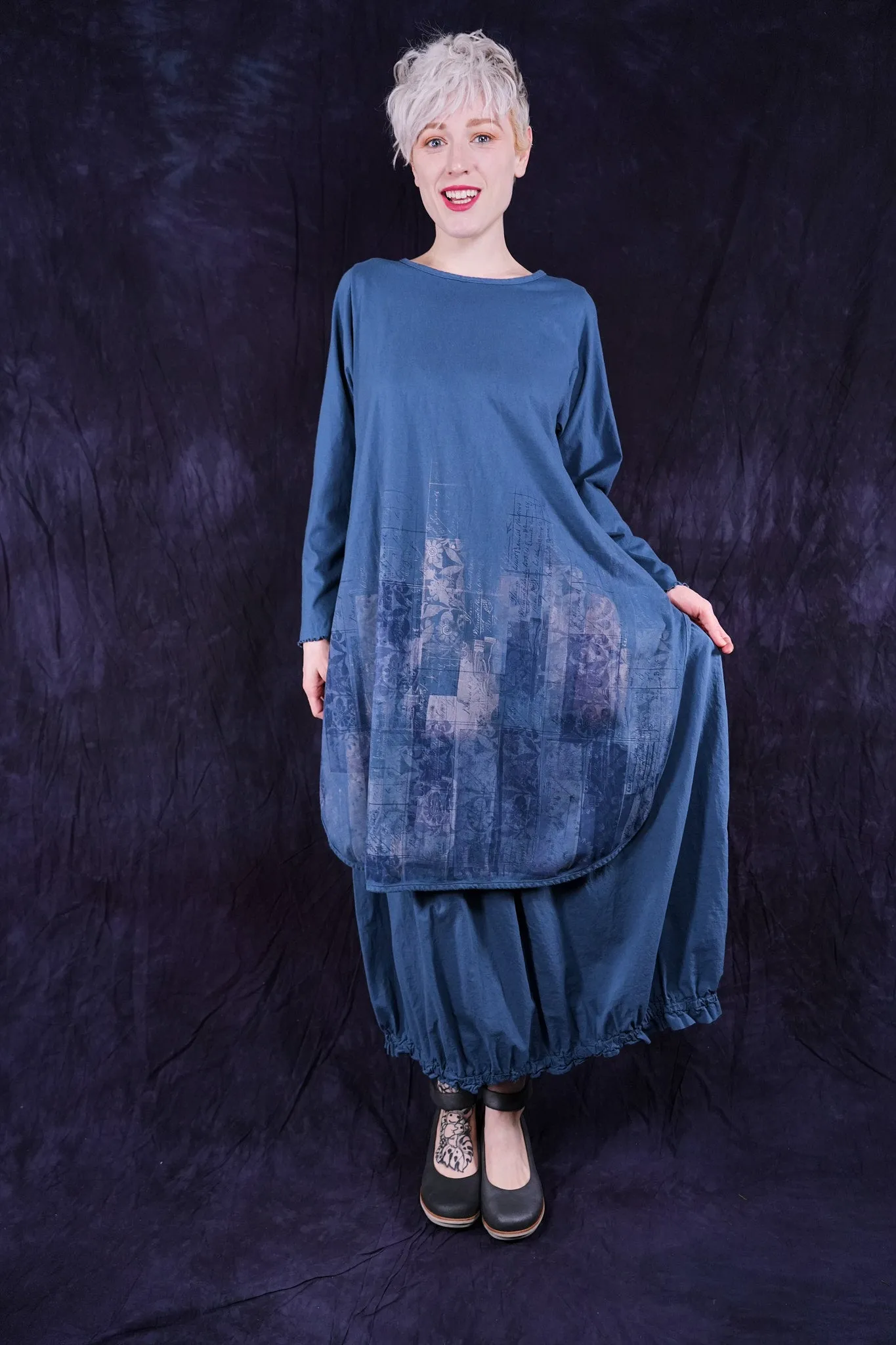 1257 Natalia Tunic Echo Blue-P