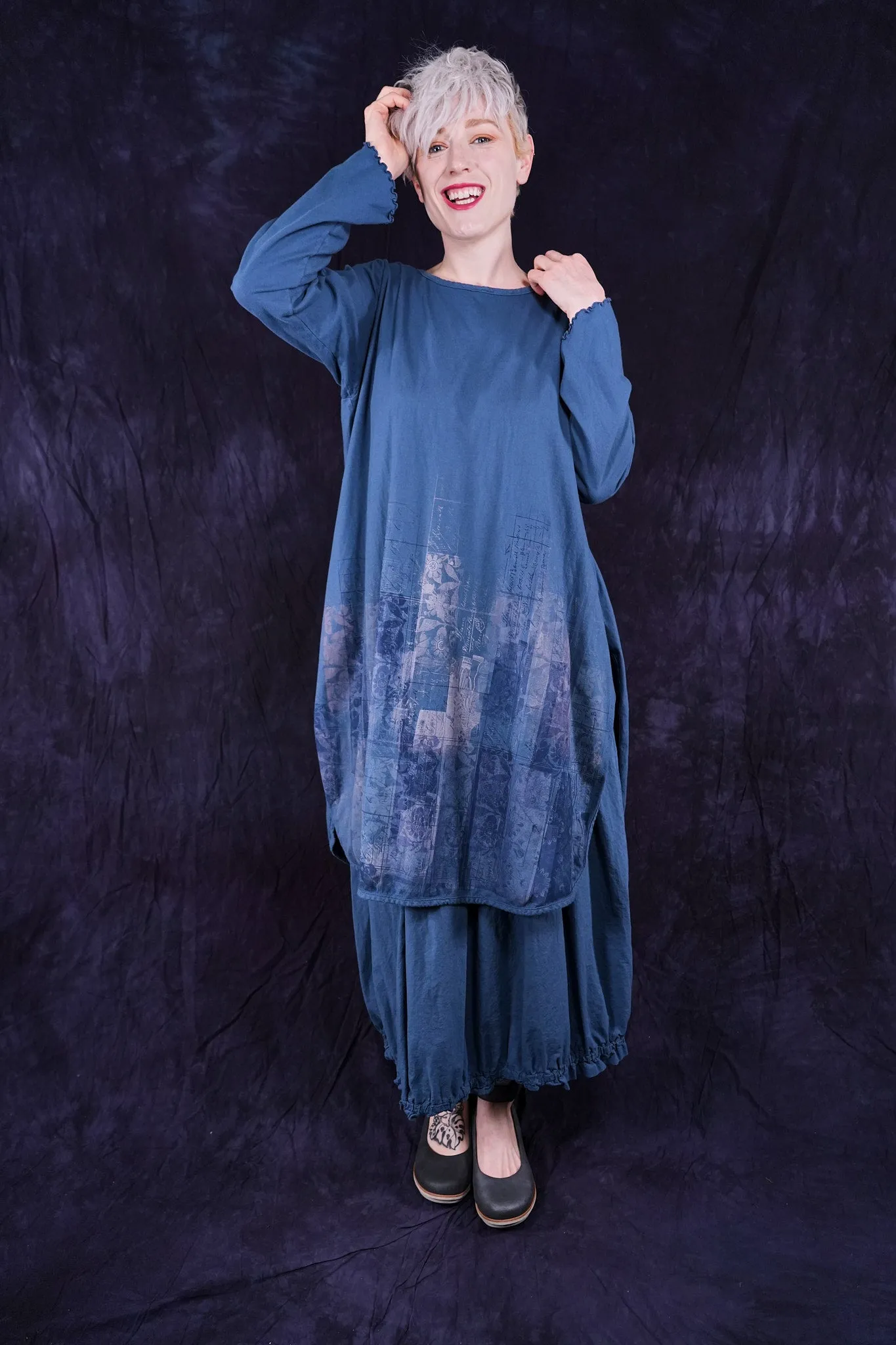 1257 Natalia Tunic Echo Blue-P