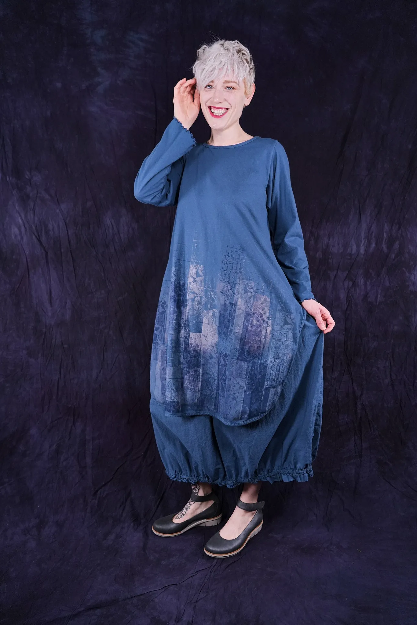 1257 Natalia Tunic Echo Blue-P