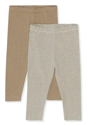 2er-Set Leggings 'Basic' Tiger Magnet Stripe