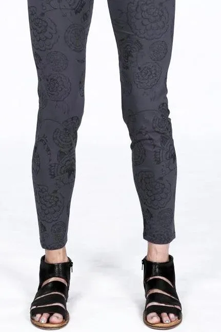 3101 Lightweight Organic Legging Arrowhead Flowers Print-P