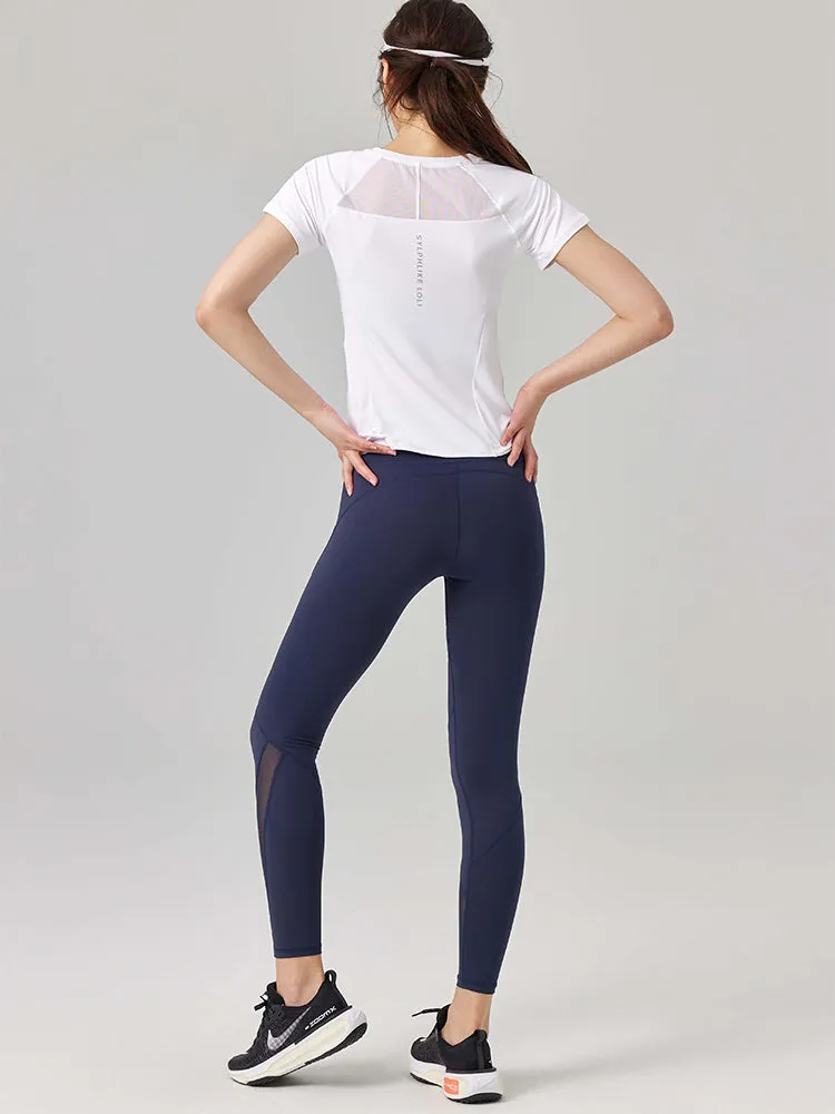 3Dメッシュ入り パンツ レギンス