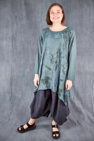 7228 Swing Dress Spruce-Meadow Flower