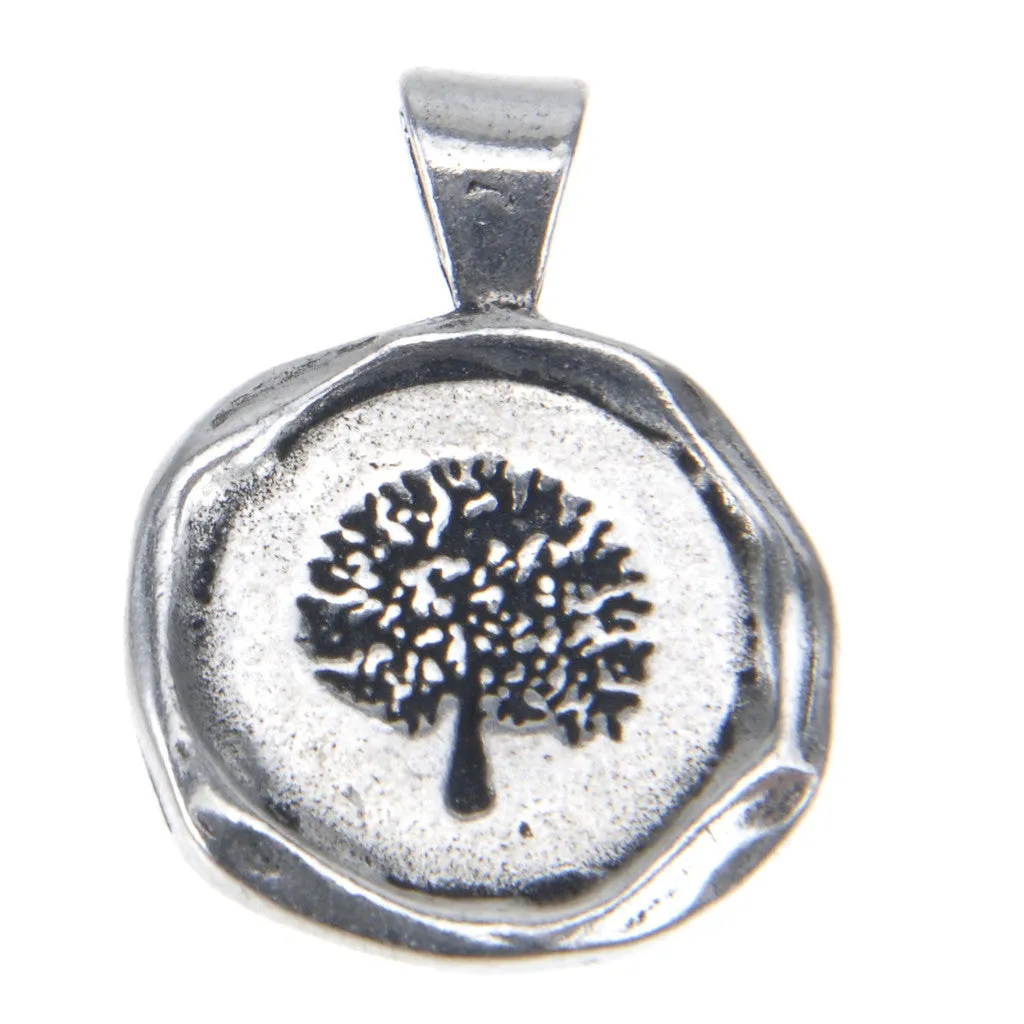 Acai Seeds of Life Bracelet with Wax Seal - Gray Beads