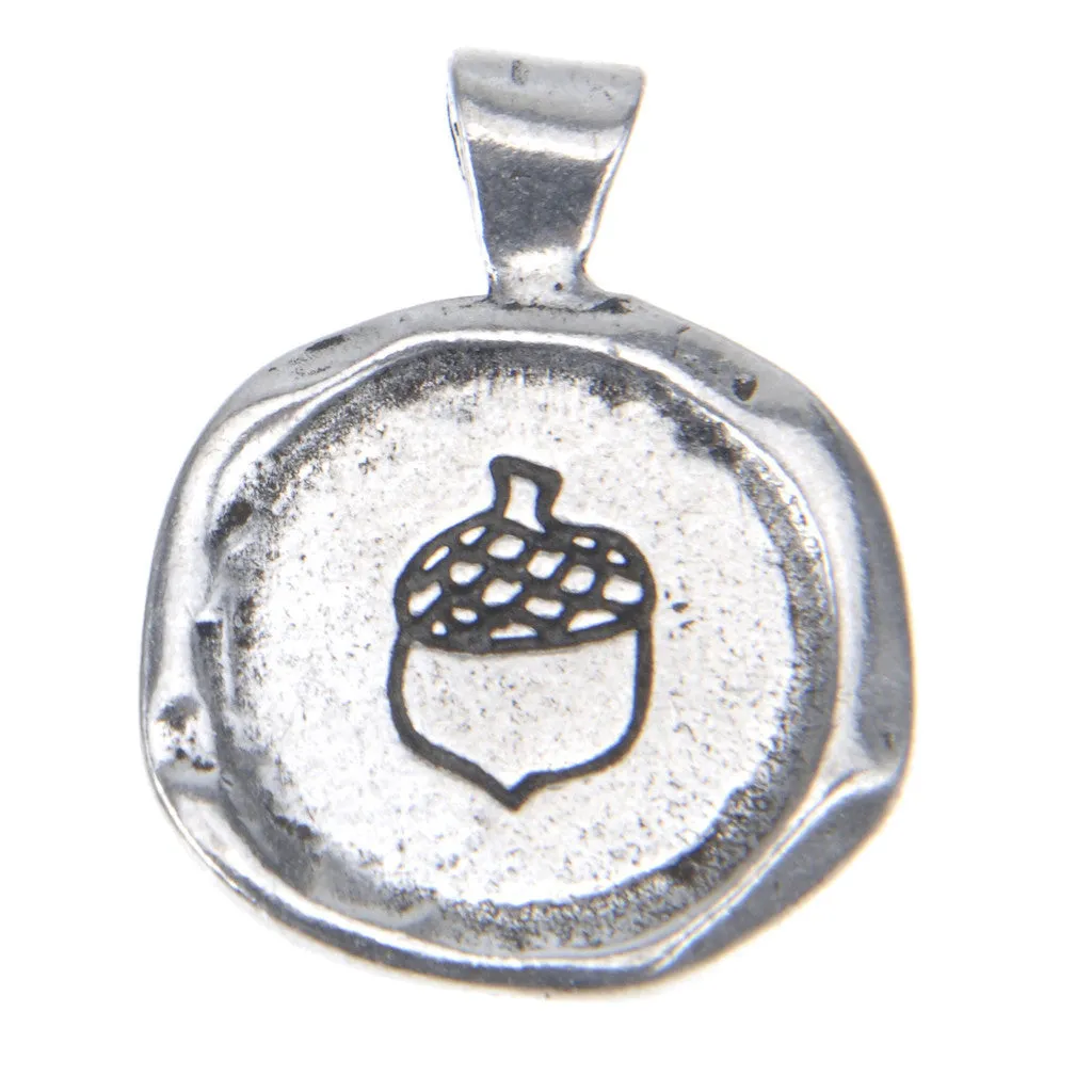 Acai Seeds of Life Bracelet with Wax Seal - Gray Beads