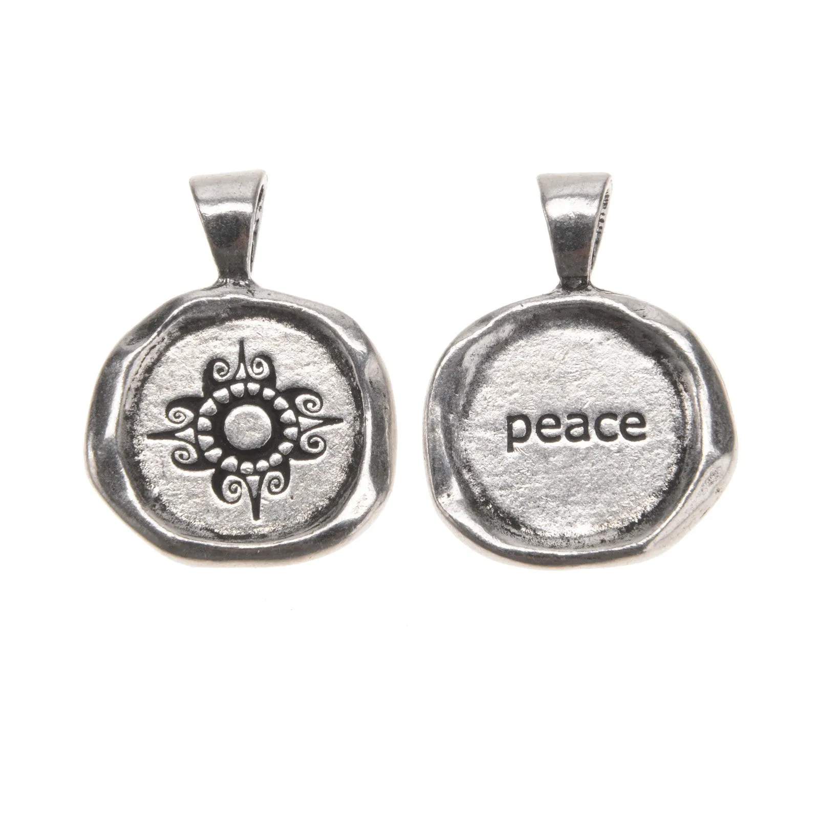 Acai Seeds of Life Bracelet with Wax Seal - Gray Beads