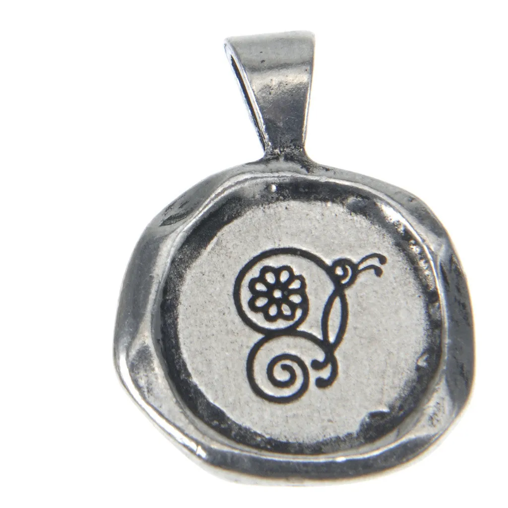 Acai Seeds of Life Bracelet with Wax Seal - Gray Beads