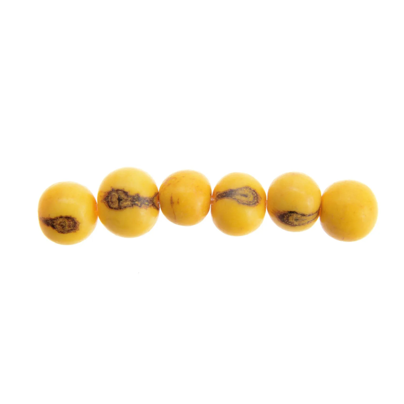 Acai Seeds Of Life Bracelet with Wax Seal - Yellow Beads