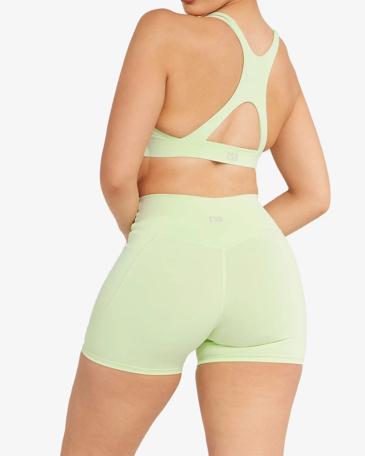 Activluxe Contour Pocket Shorts 4" | Limelight