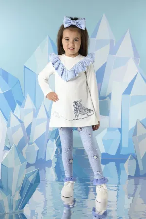 ADee PEARL White Ice Skate Legging Set W241501