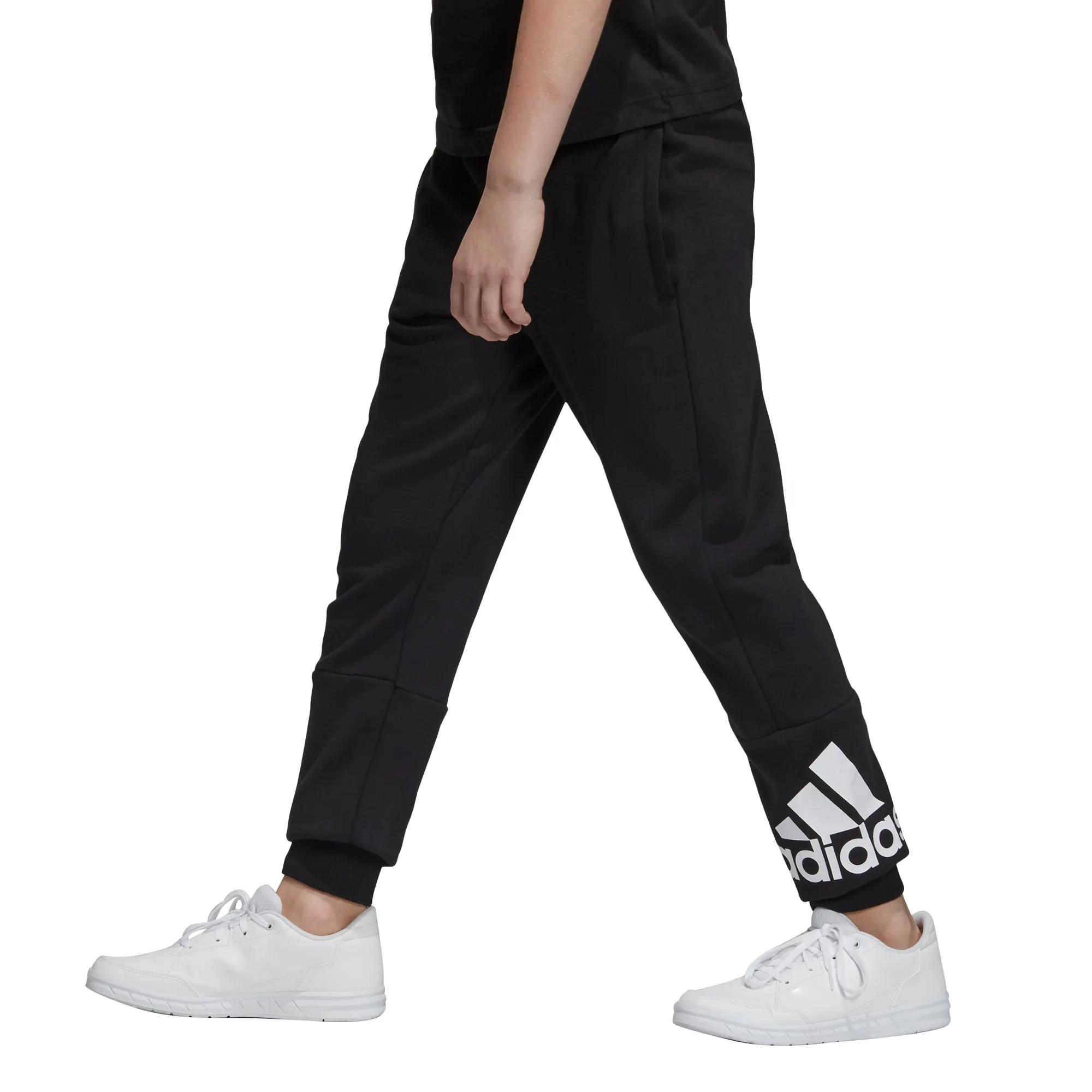 ADIDAS BOYS MH BOS PANTS BLACK/WHITE