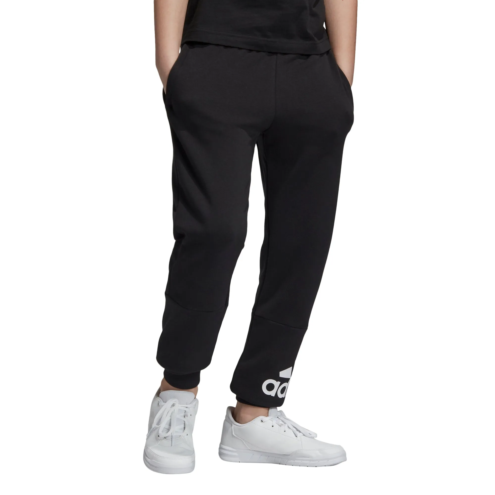 ADIDAS BOYS MH BOS PANTS BLACK/WHITE
