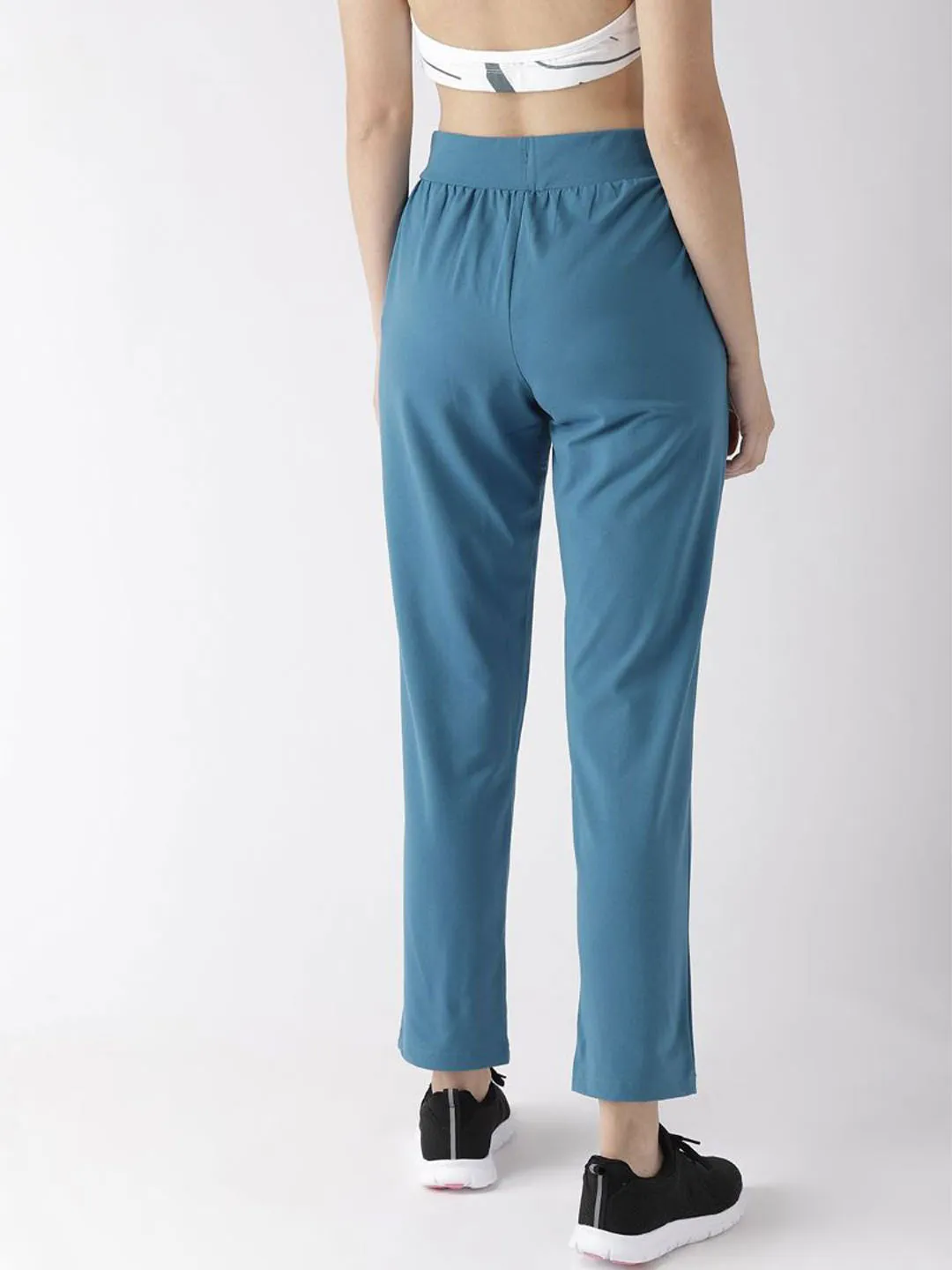 Alcis Women Solid BlueTrack Pants