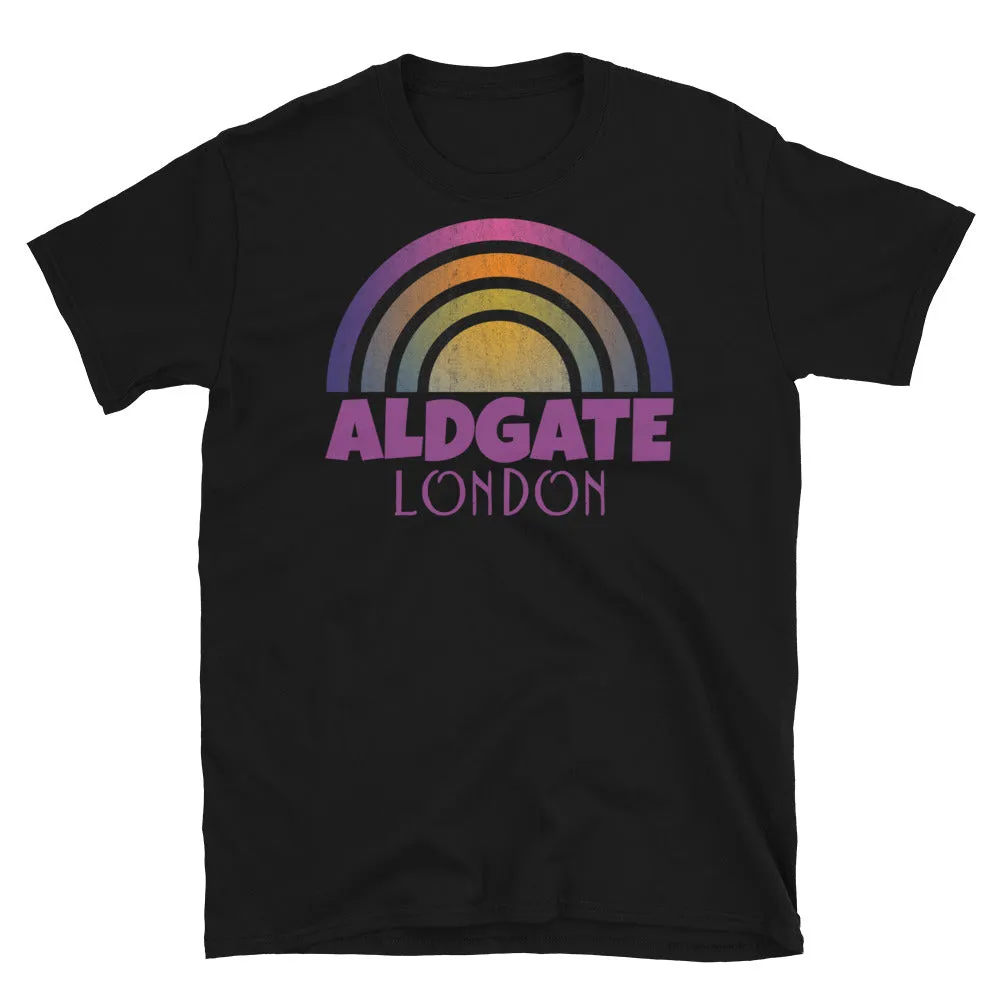 Aldgate London Retrowave Graphic T-Shirt