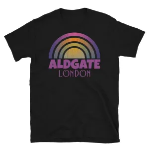 Aldgate London Retrowave Graphic T-Shirt