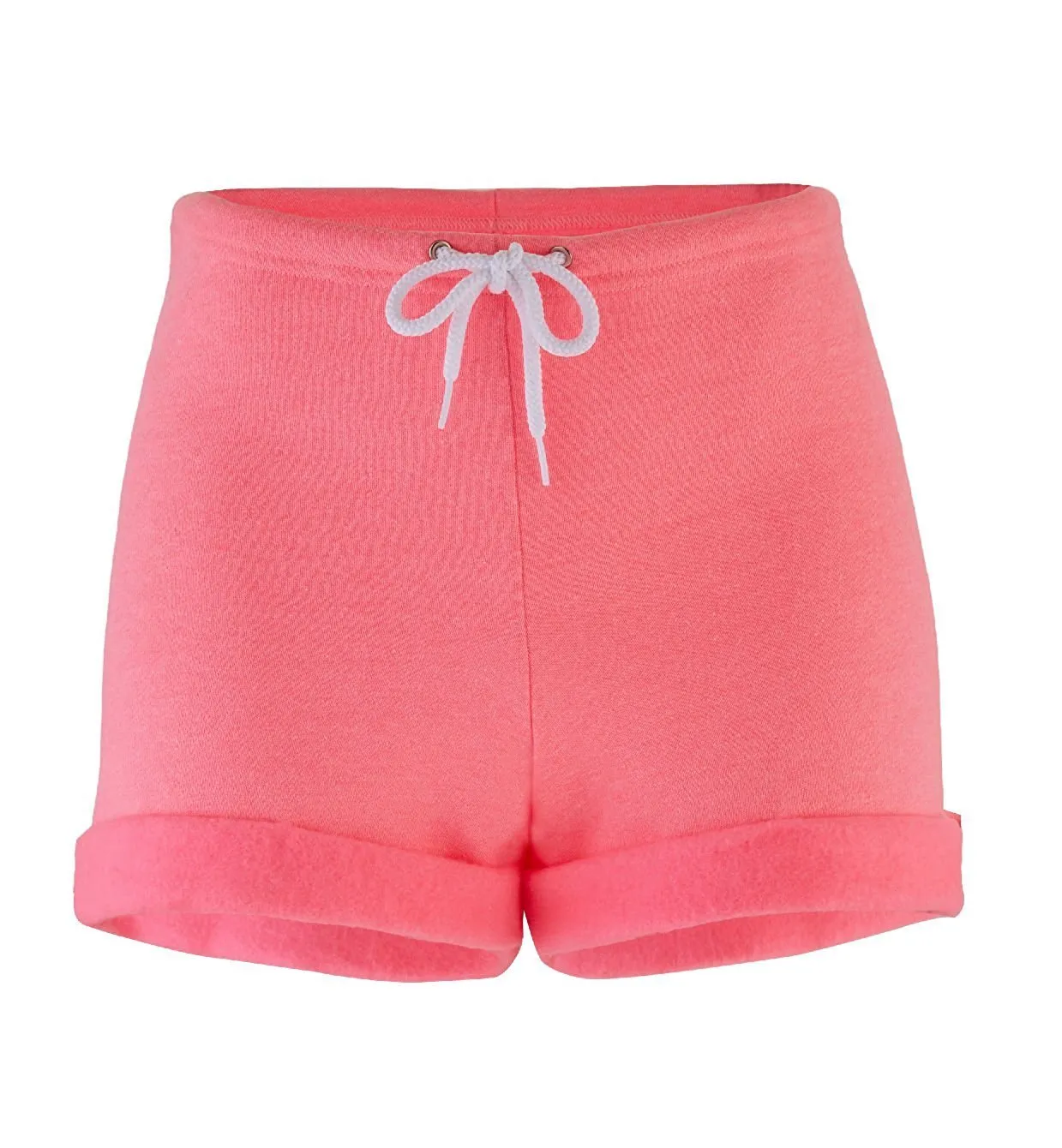 American Apparel Gym Shorts Neon Pink Heather Fleece