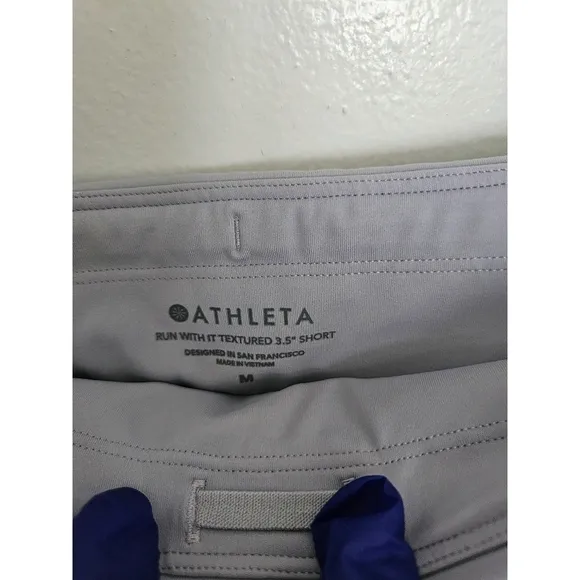 ATHLETA RUN WITH IT TEXTURED 3.5&quot; LINED RUNNING SHORTS
