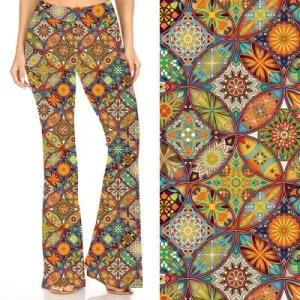 Autumn Mandala Deluxe Bell Bottoms