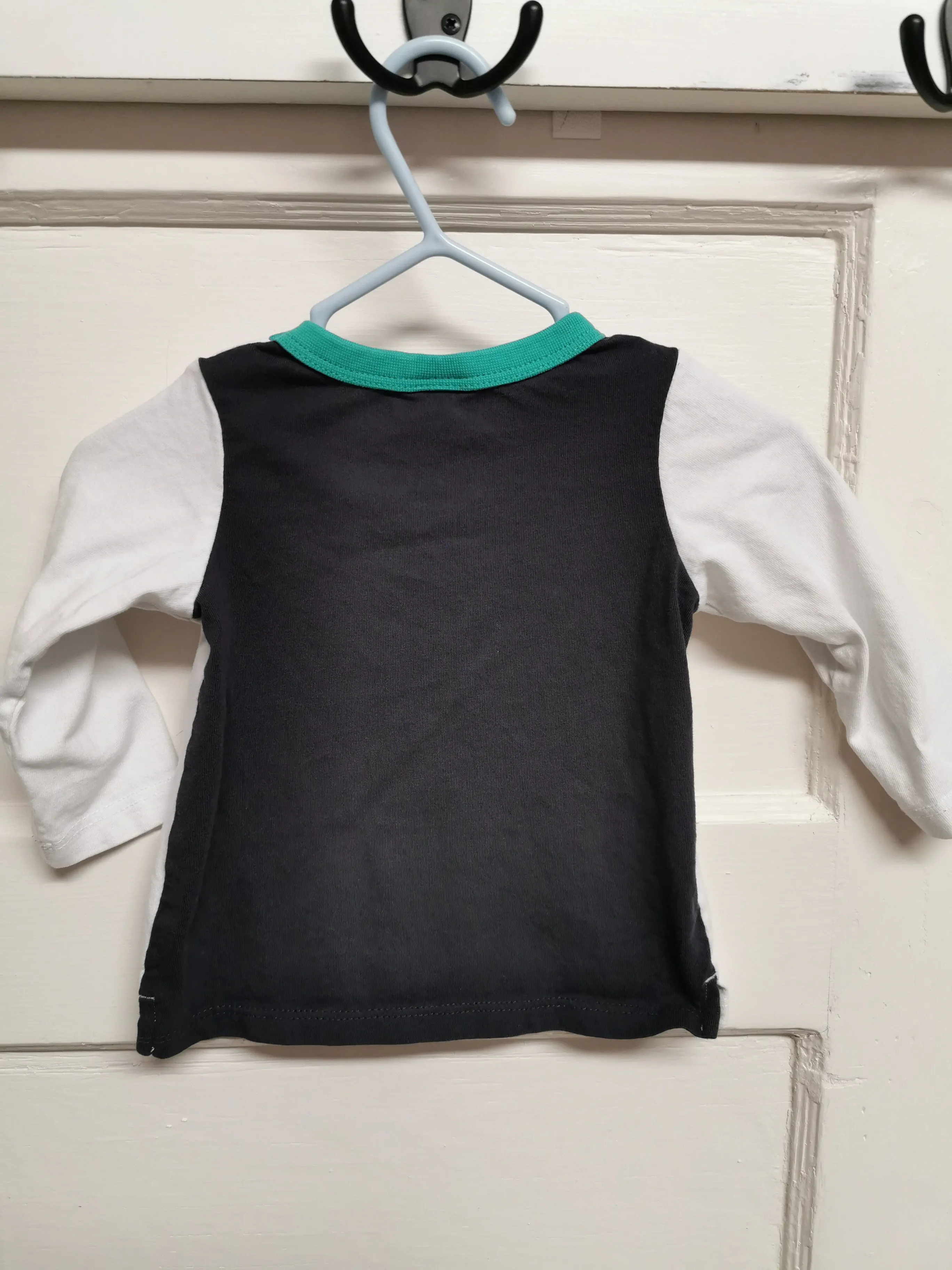 BABY BOY SIZE 3/6 MONTHS - Adorable Graphic Long sleeve T-shirt EUC B31