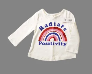 BABY GIRL SIZE 3/6 MONTHS - JOE FRESH, Graphic T-shirt NWT B4
