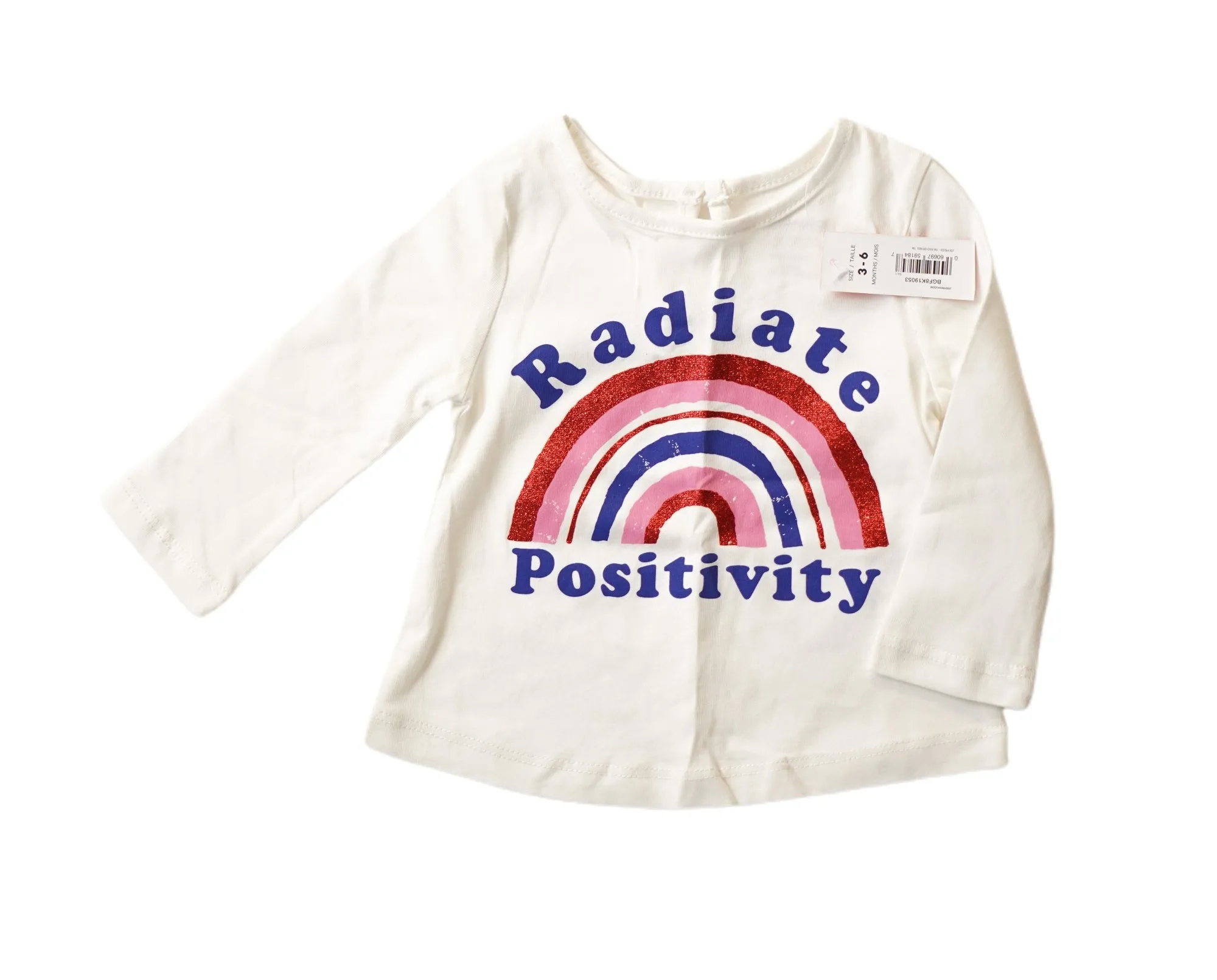 BABY GIRL SIZE 3/6 MONTHS - JOE FRESH, Graphic T-shirt NWT B4