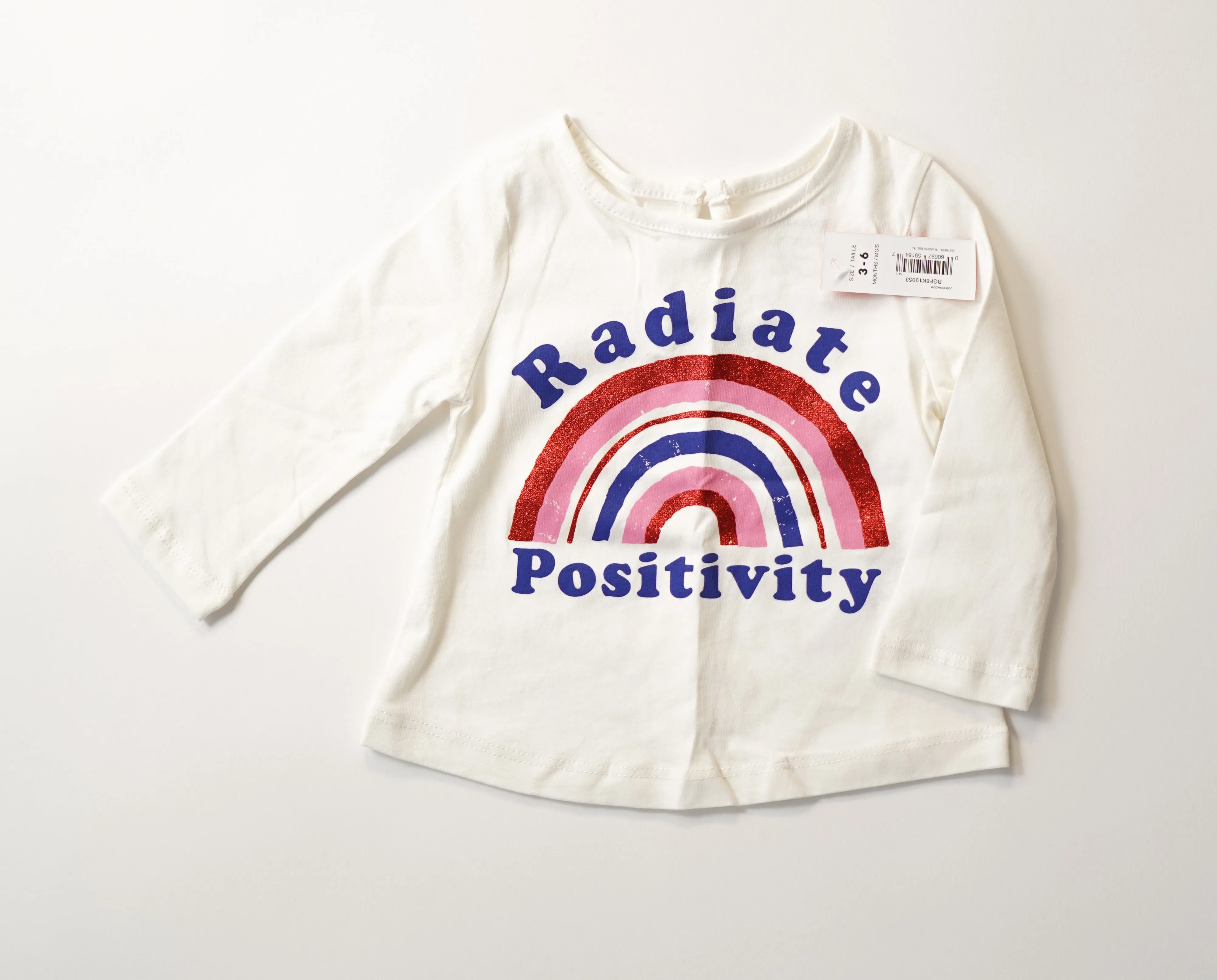 BABY GIRL SIZE 3/6 MONTHS - JOE FRESH, Graphic T-shirt NWT B4