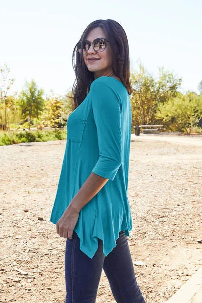 Basic Bae Round Neck Pocketed T-Shirt