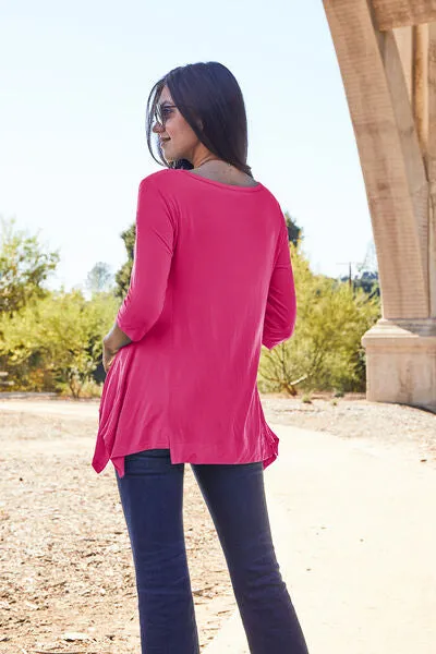 Basic Bae Round Neck Pocketed T-Shirt