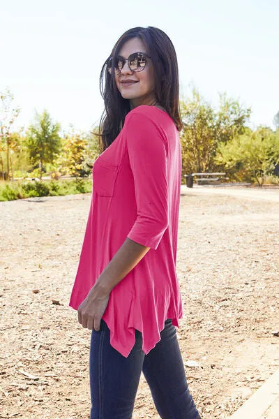 Basic Bae Round Neck Pocketed T-Shirt