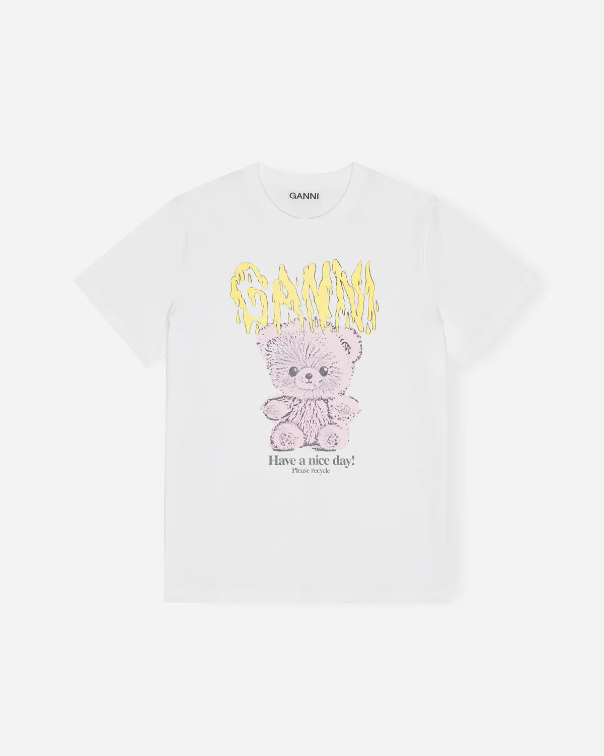 Basic Jersey TEDDY Relaxed T-shirt - Bright White