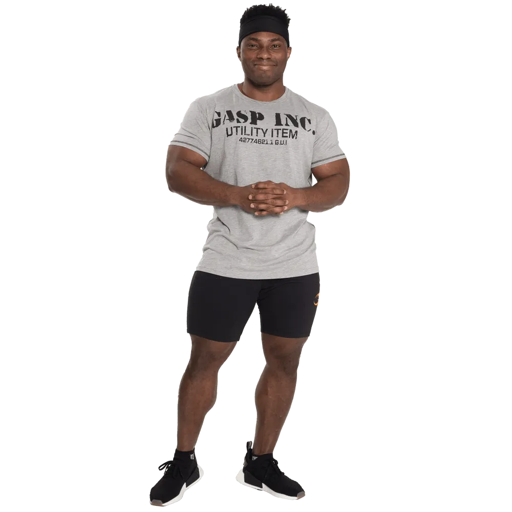 Basic Utility Tee - Grey Melange