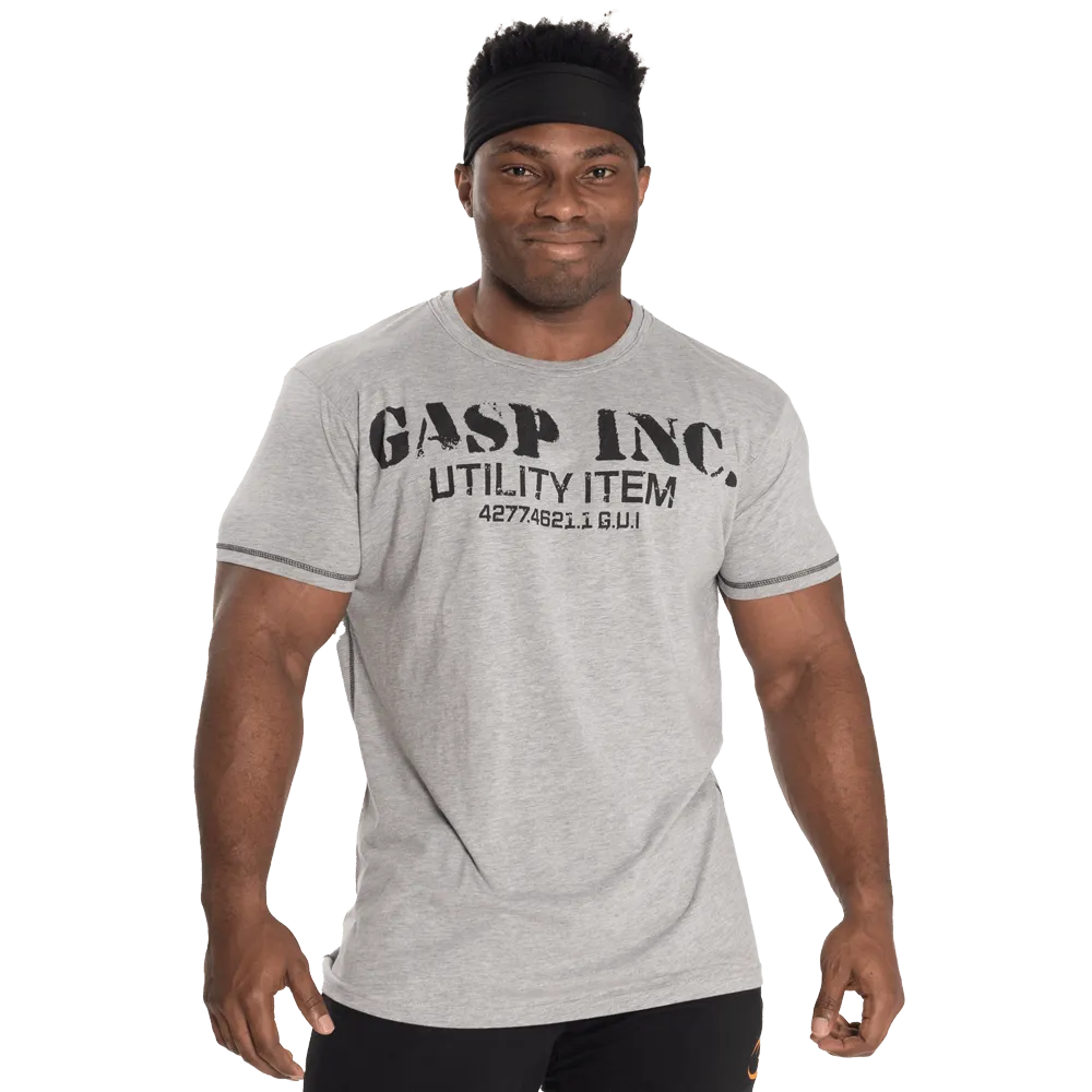 Basic Utility Tee - Grey Melange