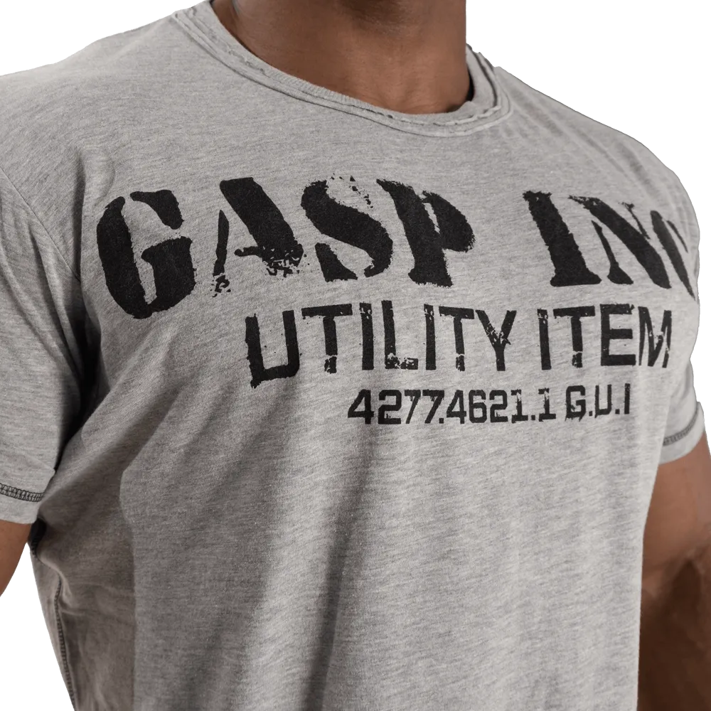 Basic Utility Tee - Grey Melange