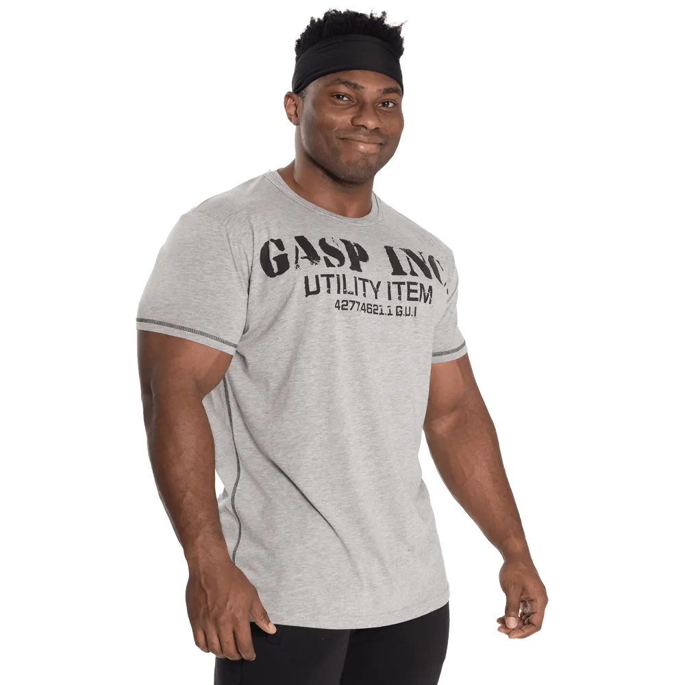 Basic Utility Tee - Grey Melange