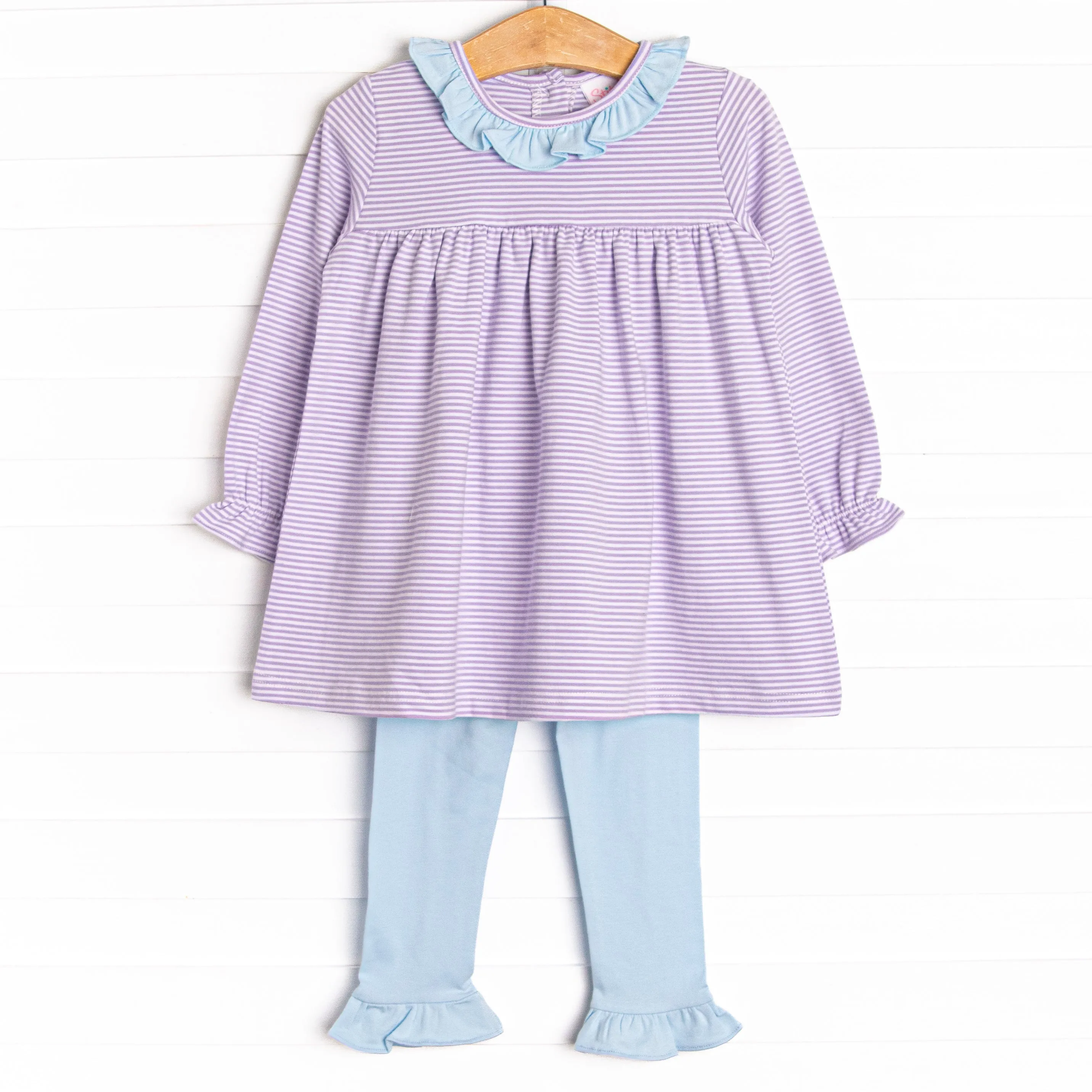Best of Both Worlds Ruffle Legging Set, Purple