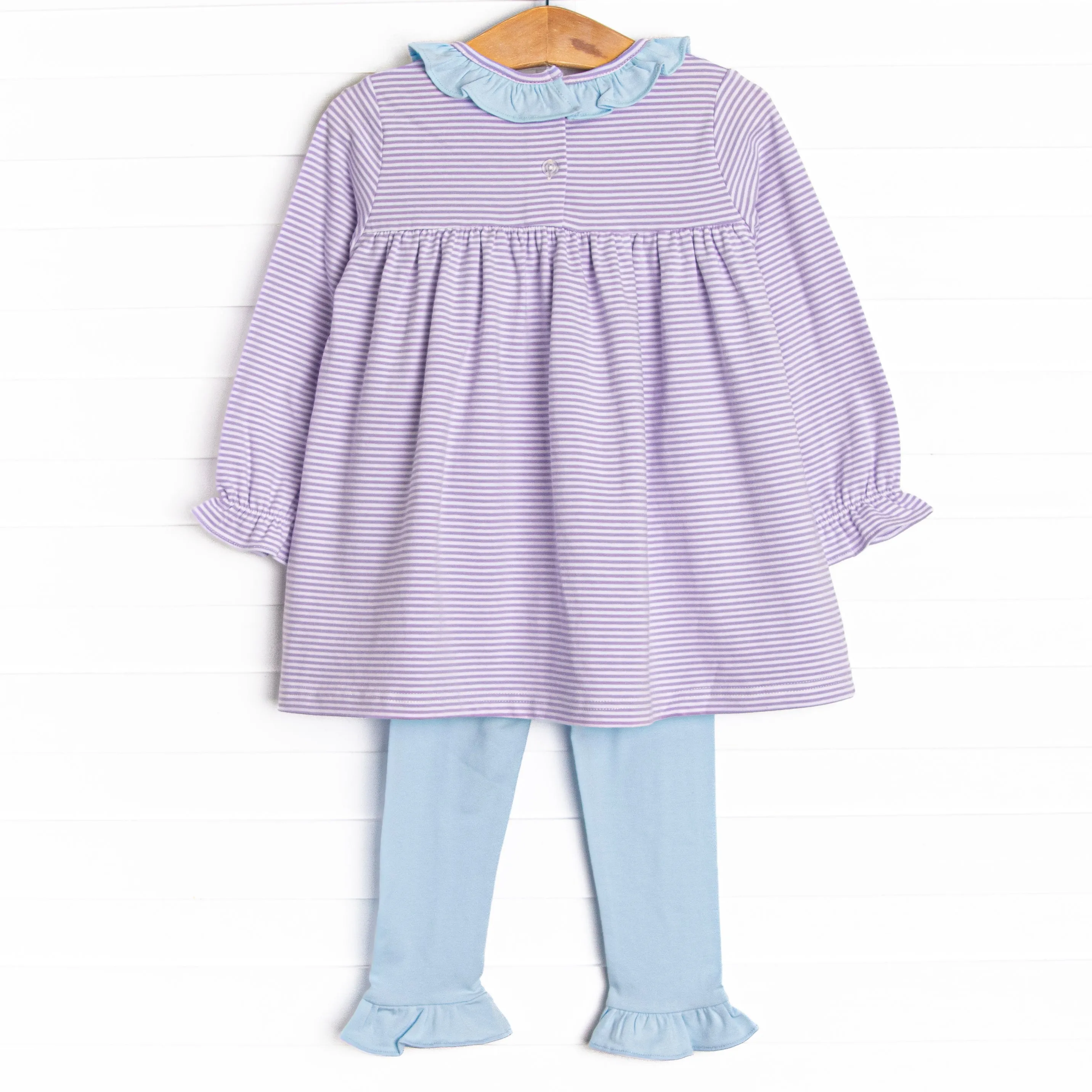 Best of Both Worlds Ruffle Legging Set, Purple