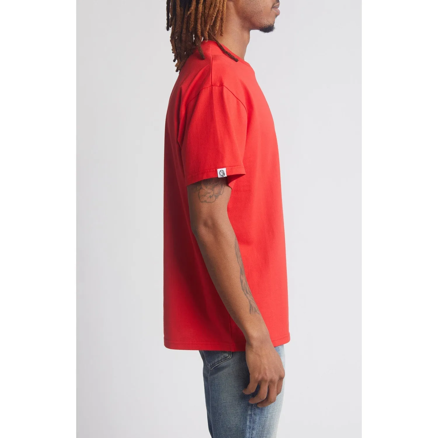 Billionaire Boys Club Men BB Small Arch SS Knit Tees Poppy Red