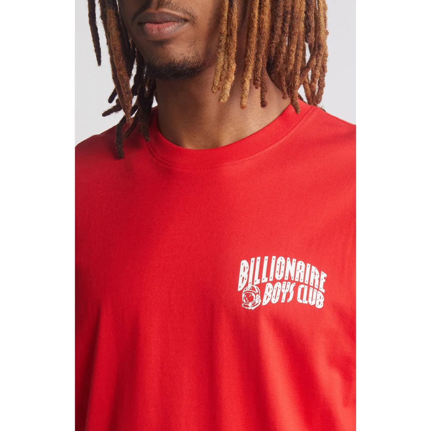 Billionaire Boys Club Men BB Small Arch SS Knit Tees Poppy Red