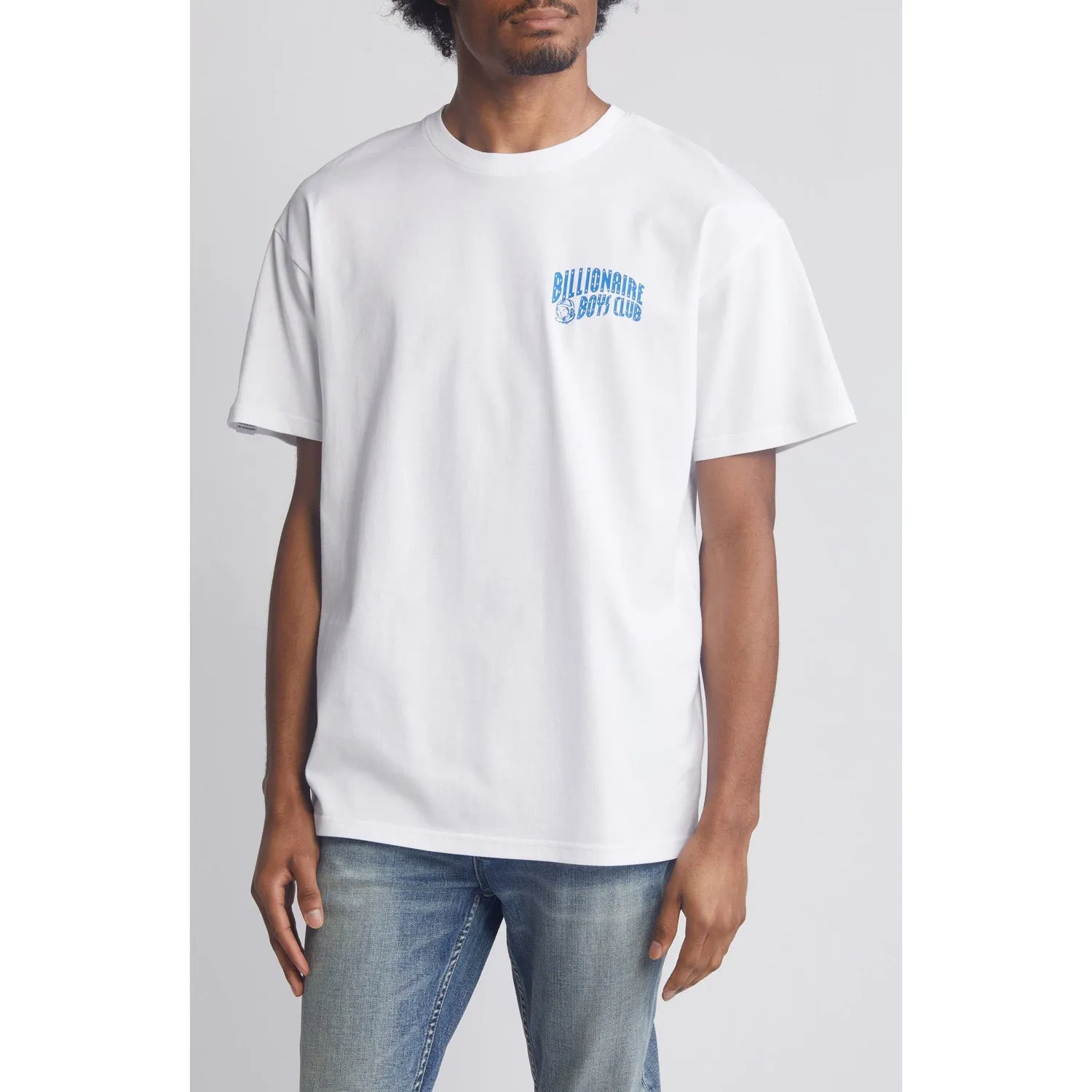 Billionaire Boys Club Men BB Small Arch SS Knit Tees White