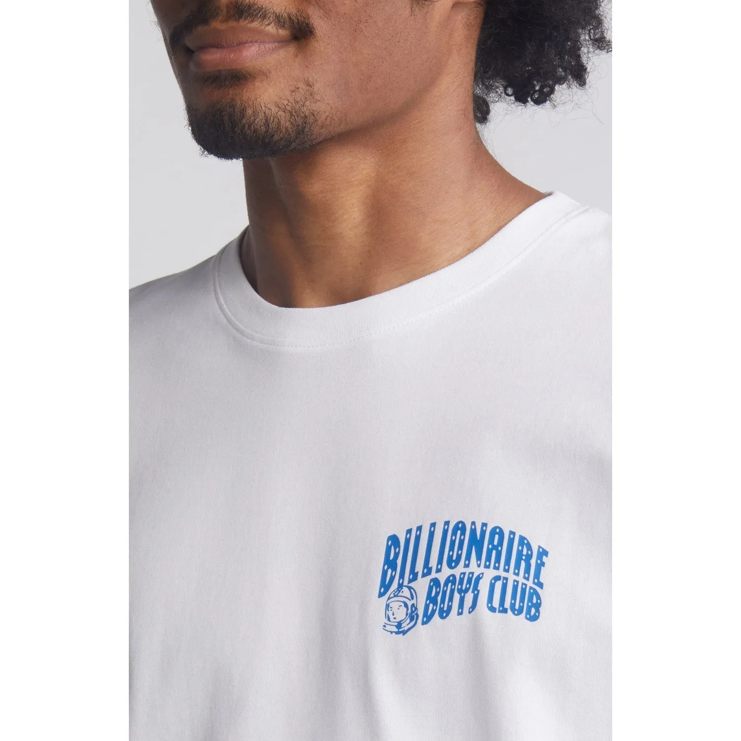 Billionaire Boys Club Men BB Small Arch SS Knit Tees White