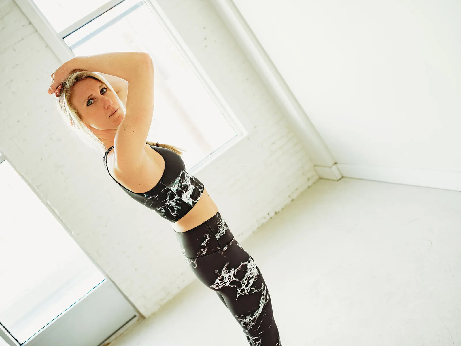 Black Marble Crop Top *FINAL SALE*