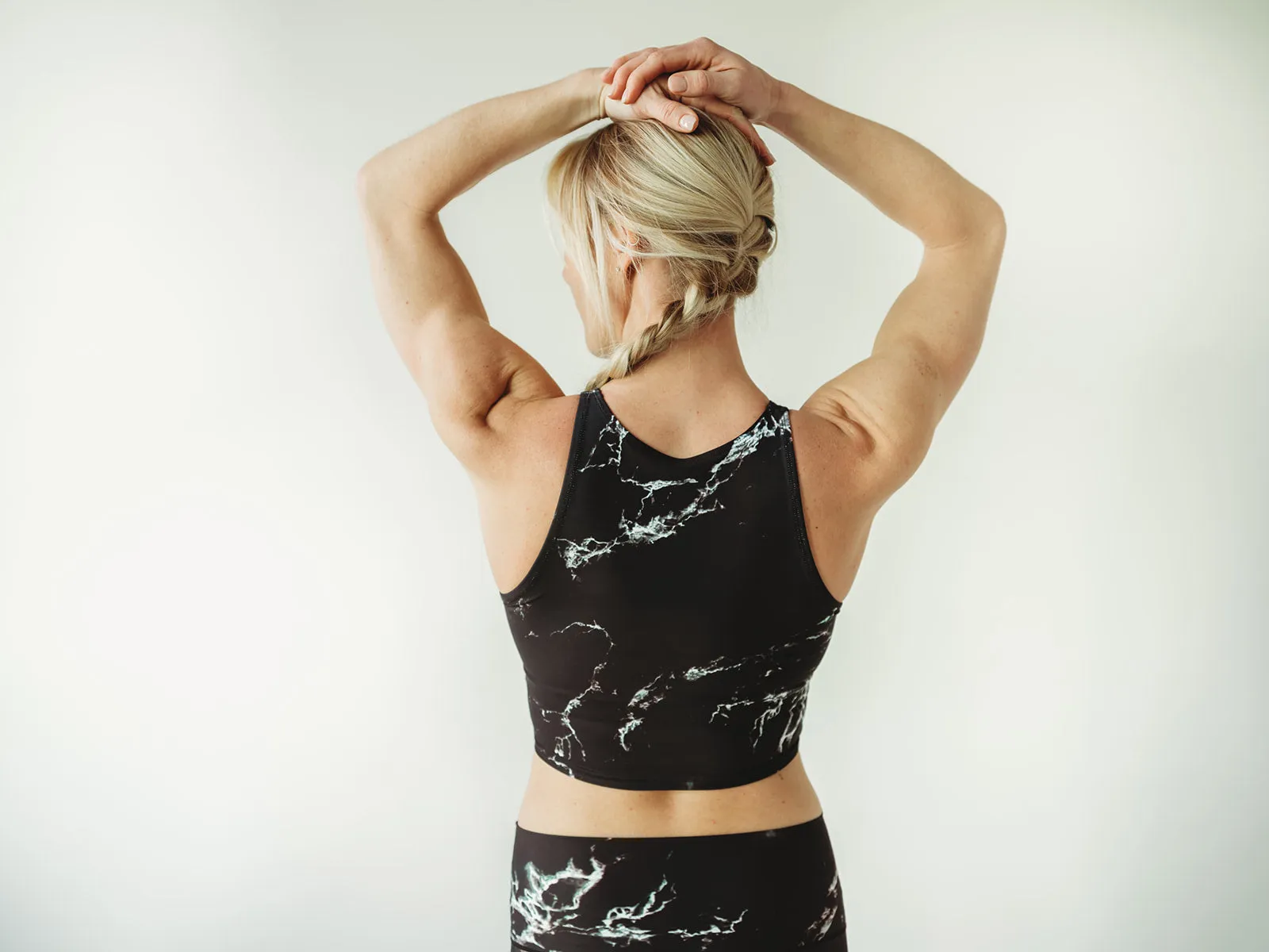 Black Marble Crop Top *FINAL SALE*