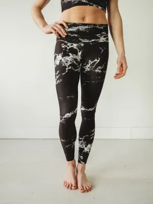 Black Marble Yoga Pants *FINAL SALE*