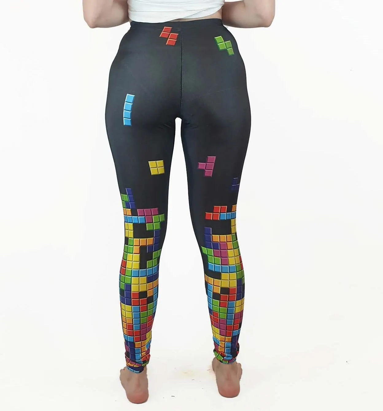 BlackMilk tetris print yoga / active pants size S