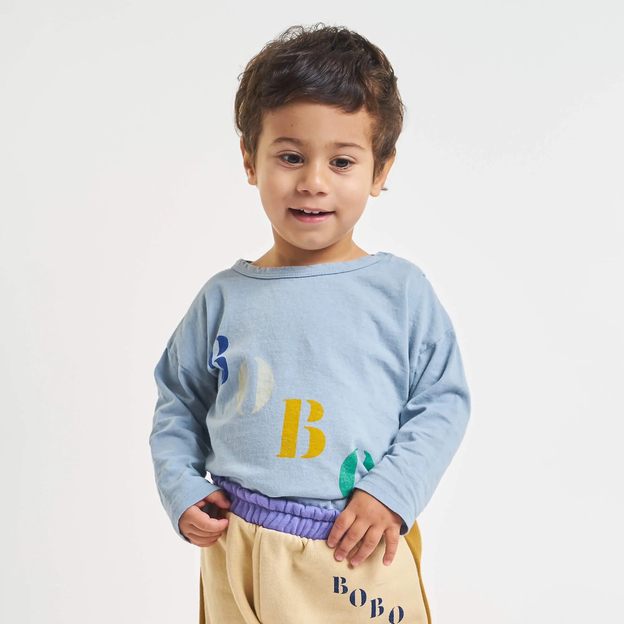 BOBO Diagonal Long Sleeve T-Shirt aus 100% Bio-Baumwolle