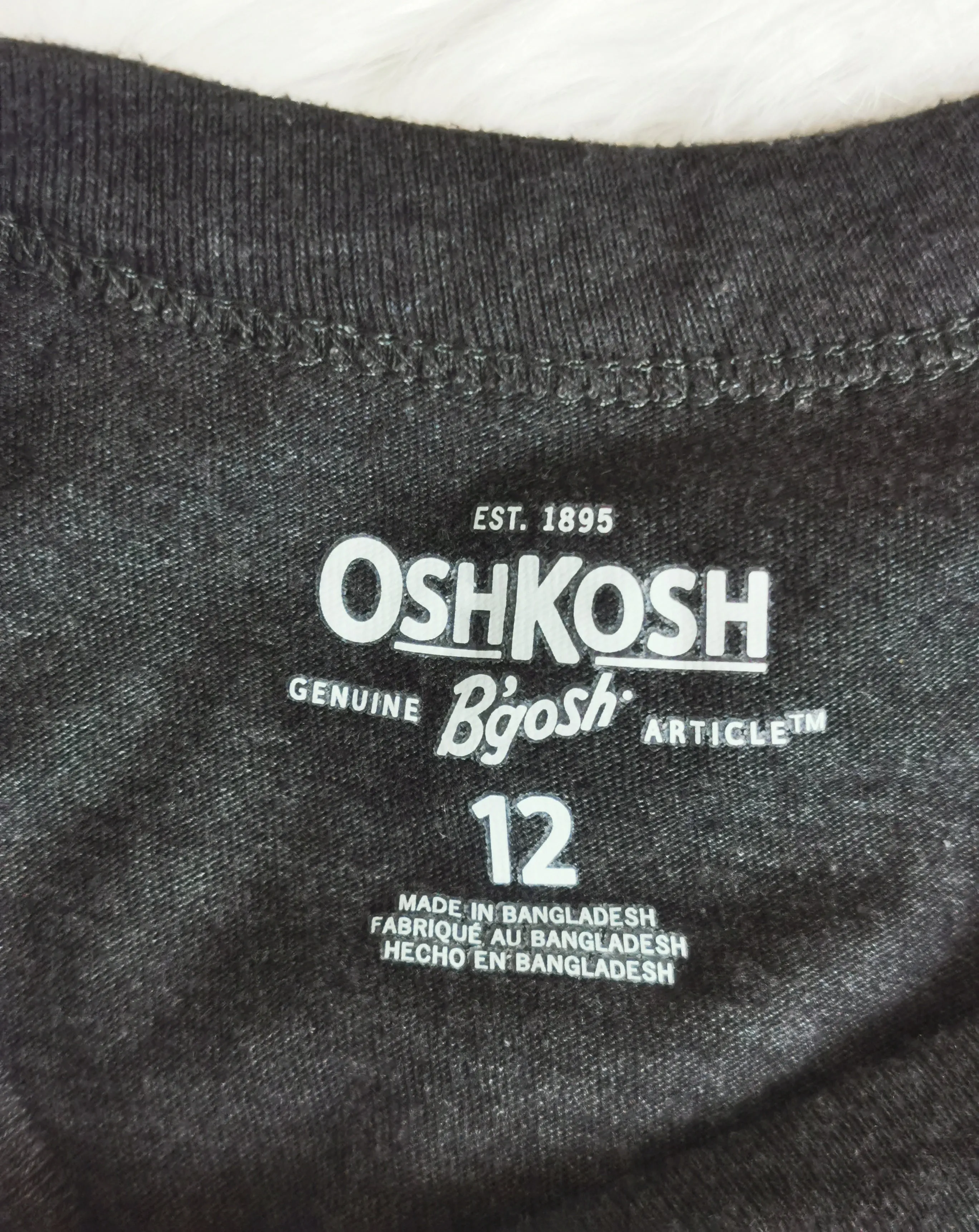 BOY SIZE 12 YEARS - OSHKOSH, Graphic T-Shirt EUC B31