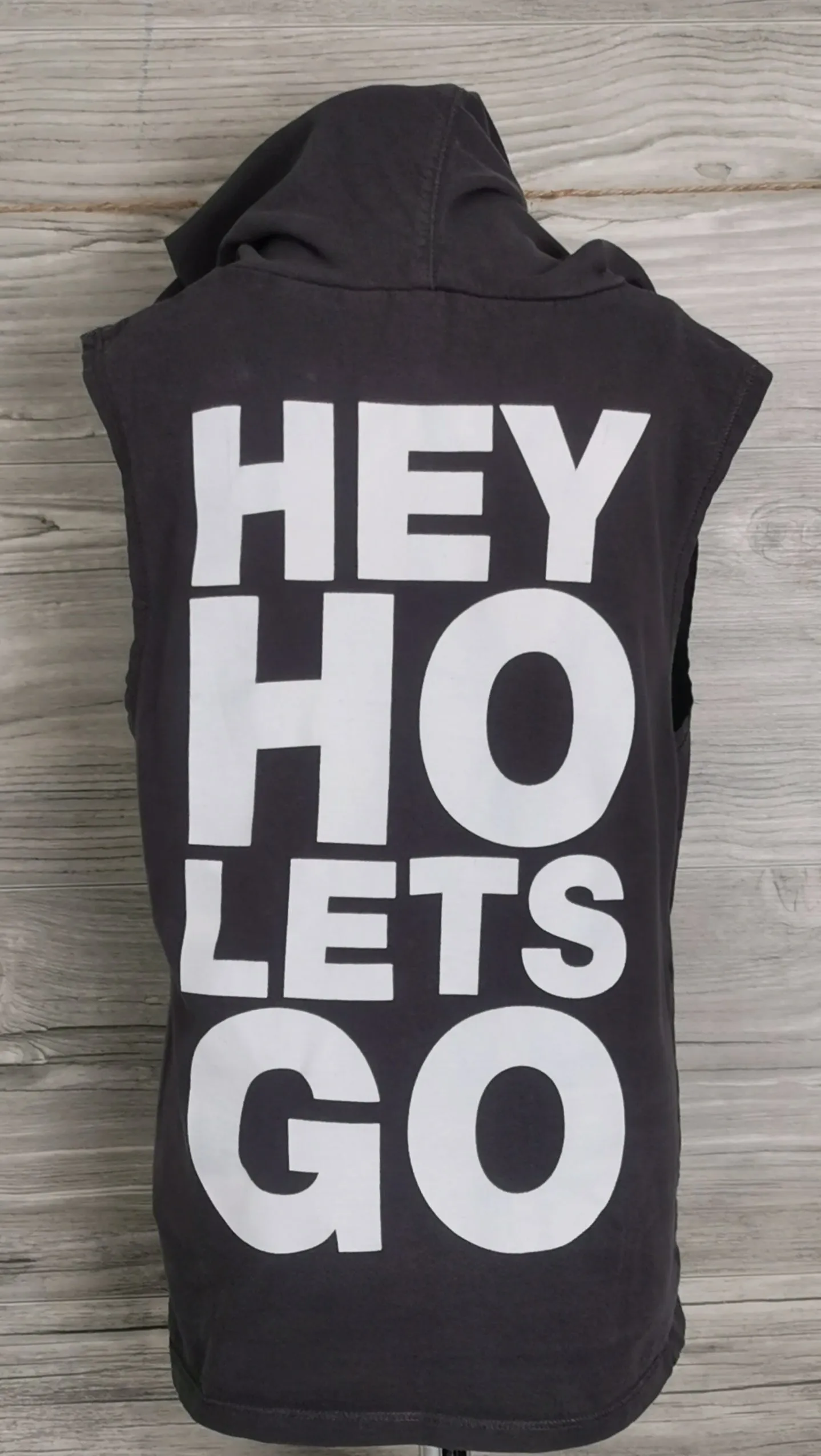 BOY SIZE 6/8 YEARS - H&M, Ramones Graphic Hooded Tank EUC B3