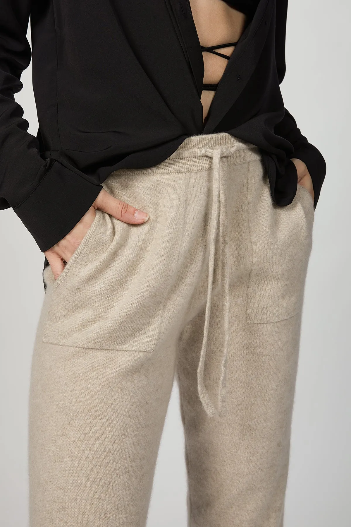 BRUSHED CASHMERE JOGGERS