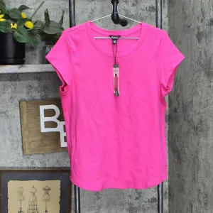 Buffalo Womens Ribbed Short Sleeve Round Neck T-Shirt Tee 1782655